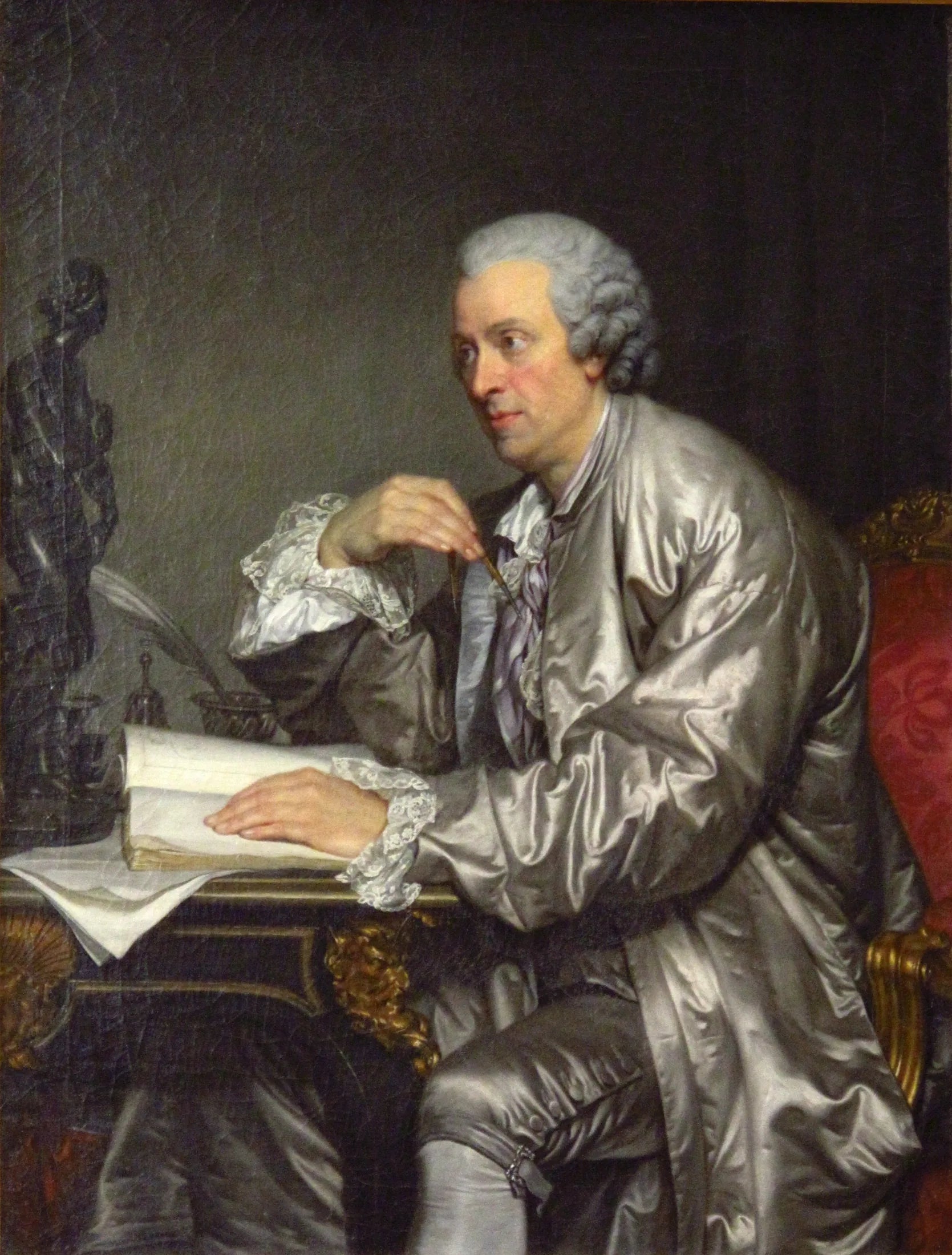 Claude Henri Watelet - Jean-Baptiste Greuze image 1 reproduction artisanale de tableau
