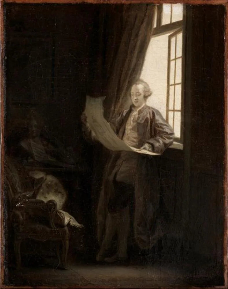 Claude-Henri Watelet - Jean-Baptiste Greuze image 1 copie peinte à la main à l’huile