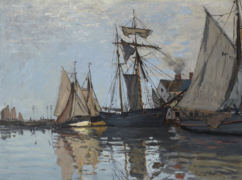 Bateaux dans le port de Honfleur W77a – Claude Monet