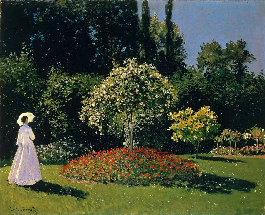 Dame dans un jardin (Sainte-Adresse) W68 – Claude Monet