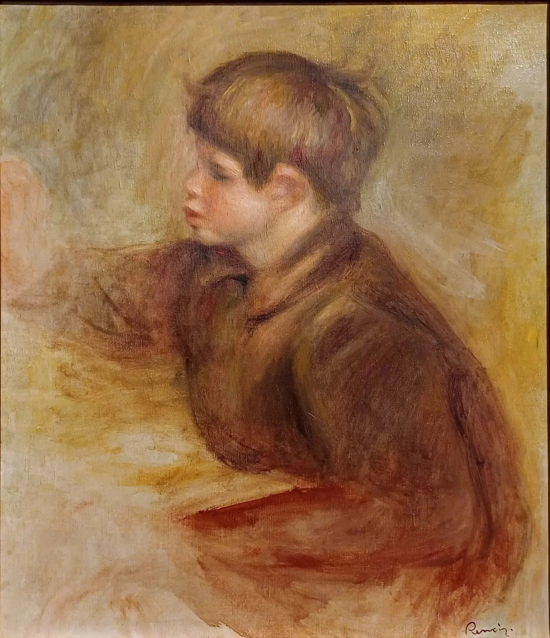 Claude Renoir peintre - Pierre-Auguste Renoir image 1 tableau peint à l’huile sur toile