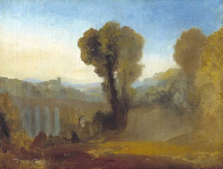 Claudian Composition, possibly Arcueil at Dawn (formerly titled ‘Ariccia (?): Sunset’) - J. M. W. Turner