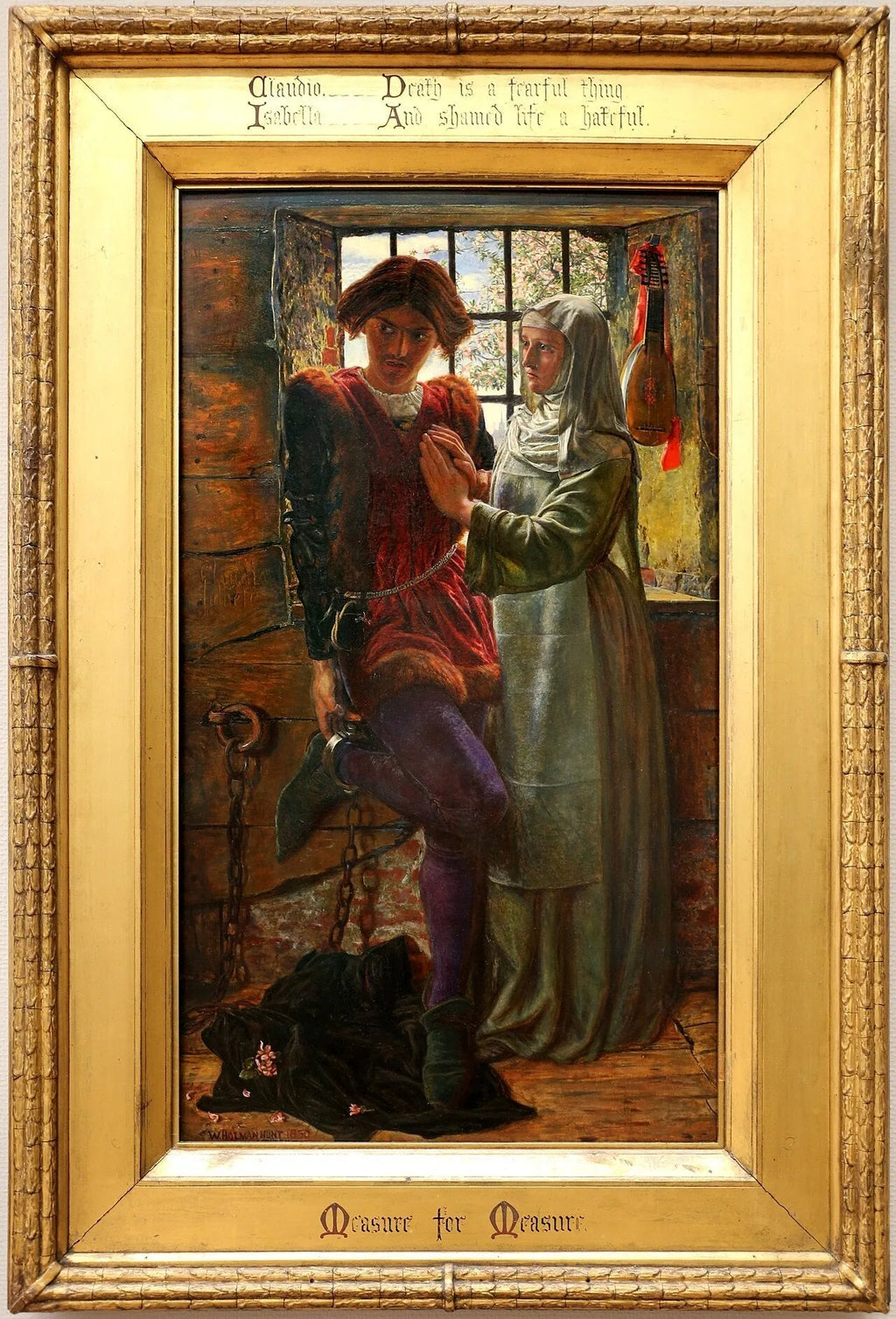 Claudio et Isabelle - William Holman Hunt image 2 reproduction artisanale de tableau