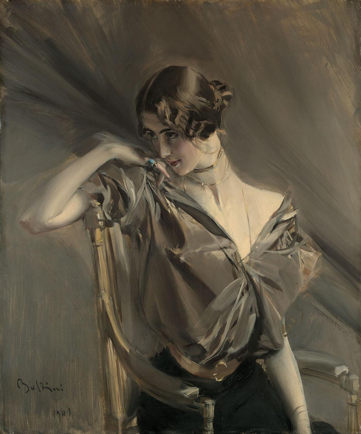 Cléo de Mérode - Giovanni Boldini image 1 reproduction artisanale de tableau