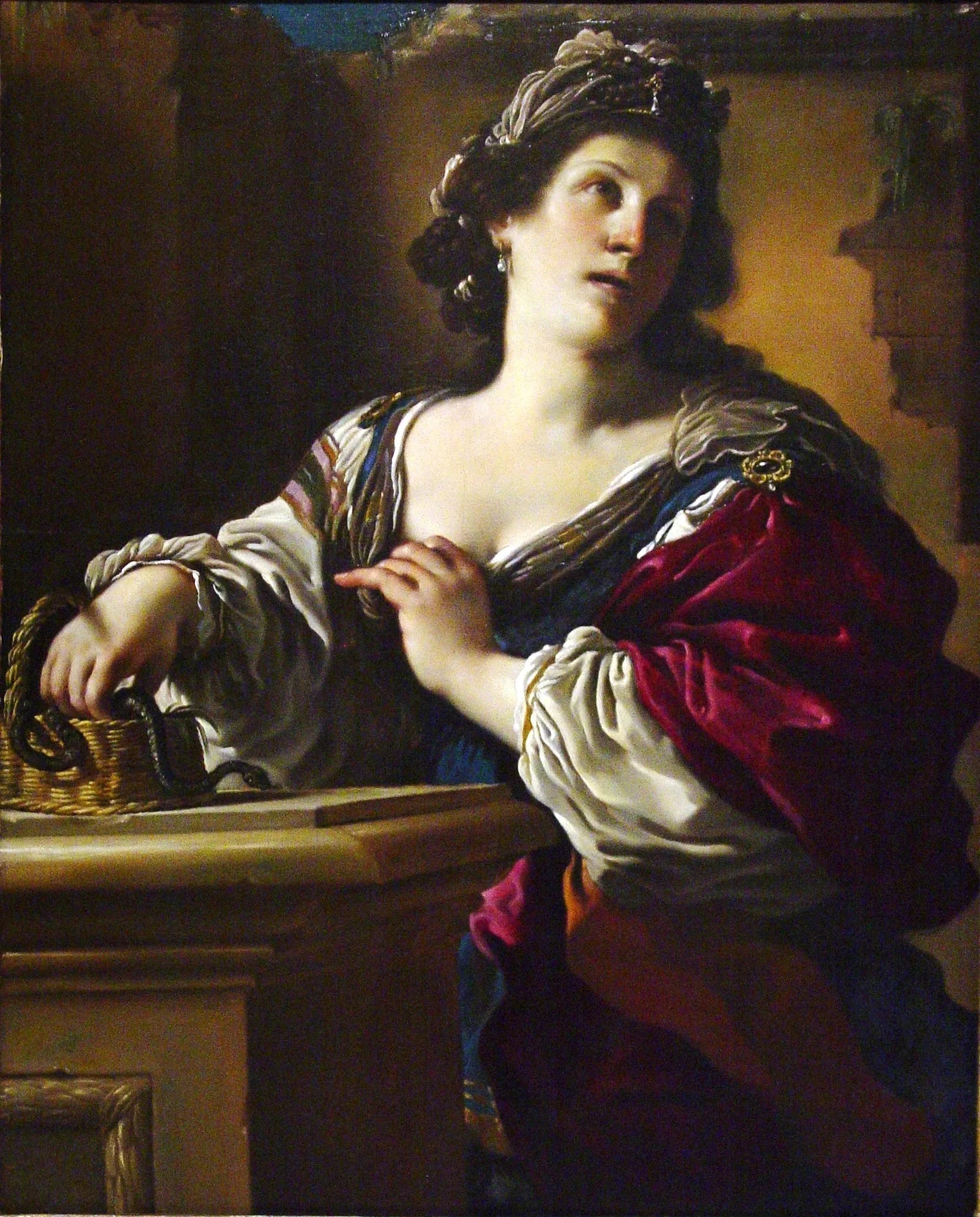 Cléopâtre - Guercino image 1 tableau peint à l’huile sur toile