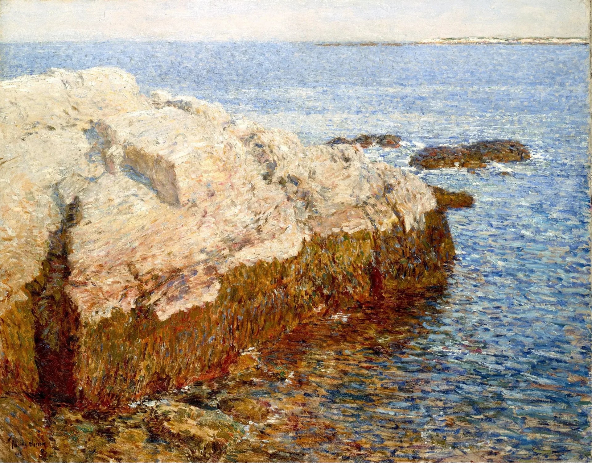 Cliff Rock - Appledore - Childe Hassam image 1 reproduction artisanale de tableau