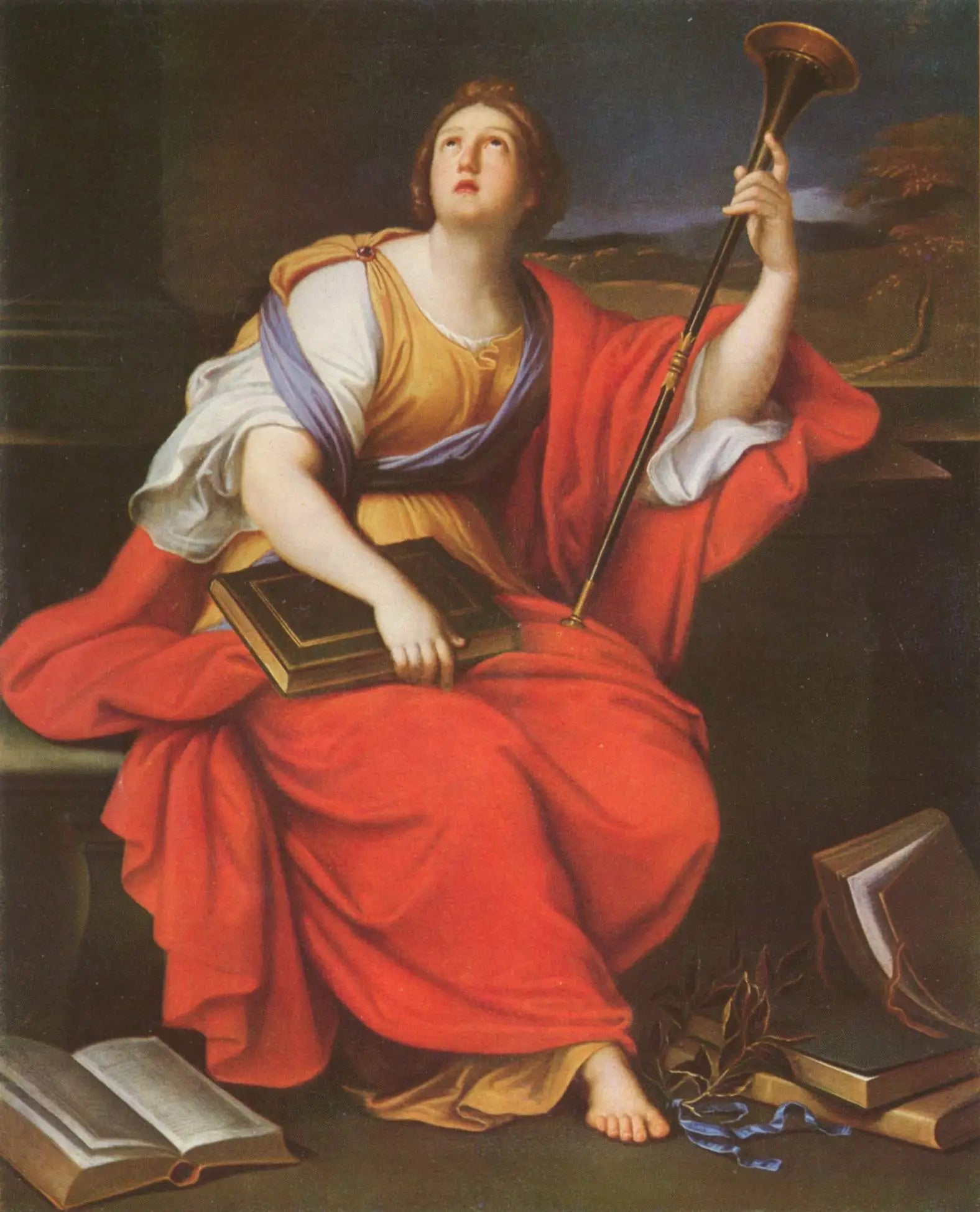 Clio - Pierre Mignard image 1 reproduction artisanale de tableau
