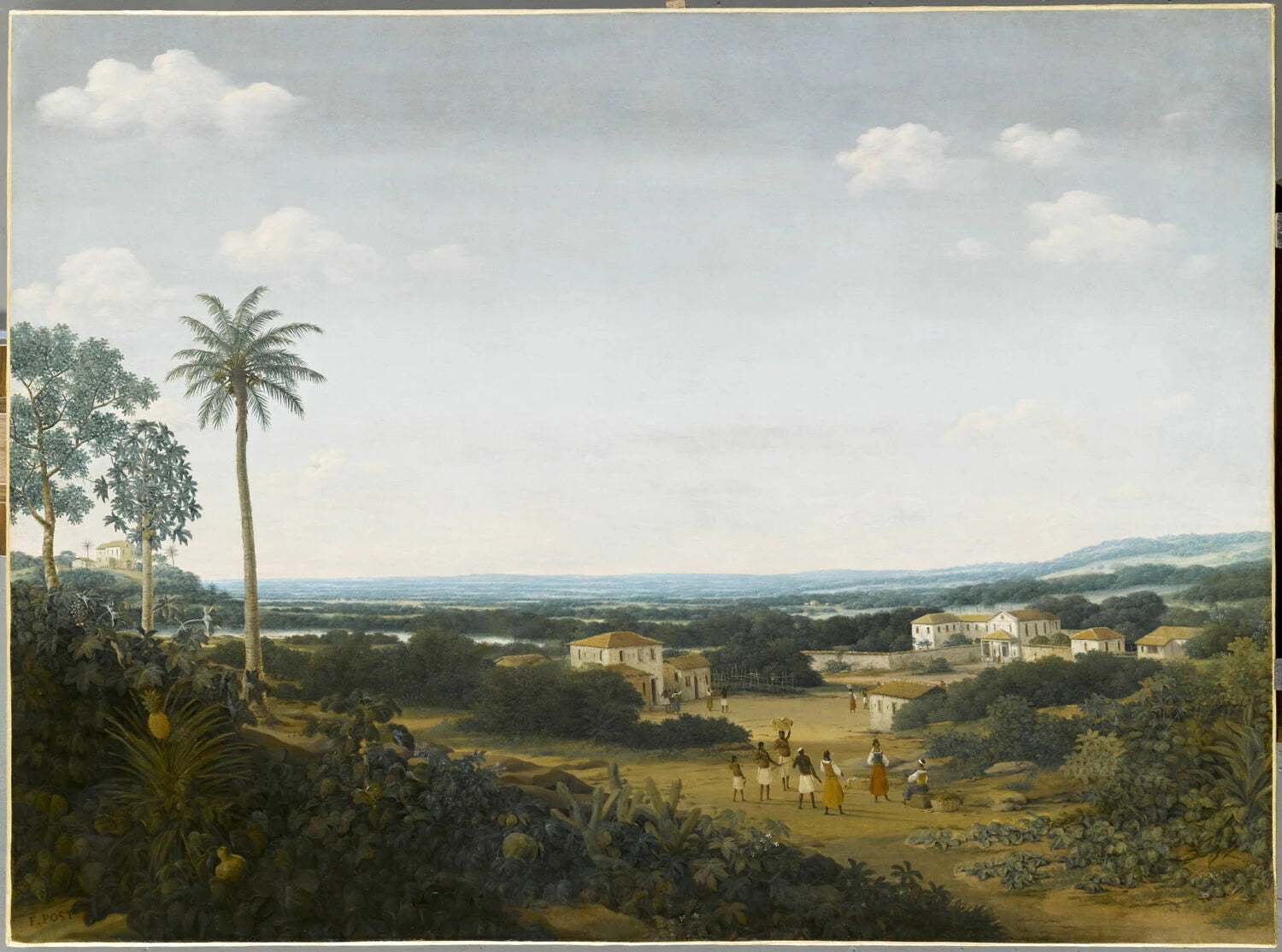 Un cloître des Pères capucins et la maison d'un Portugais noble - Frans Post