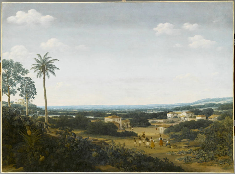 Un cloître des Pères capucins et la maison d'un Portugais noble - Frans Post