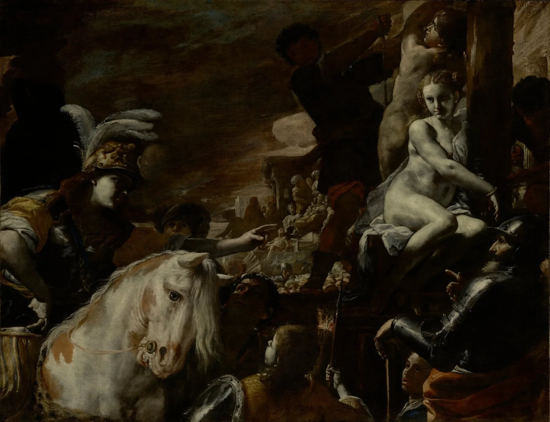 Clorinda sauvant Sofronia et Olindo - Mattia Preti image 1 copie de tableau peinte à la main