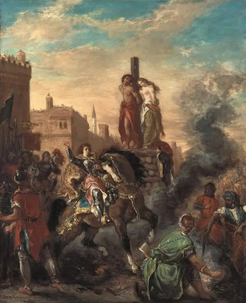 Clorinda sauve Olindo et Sophronia - Eugène Delacroix