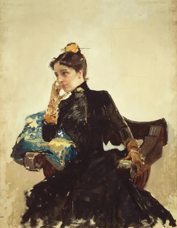 Clotilde García del Castillo - Joaquín Sorolla image 1 tableau peint à l’huile sur toile