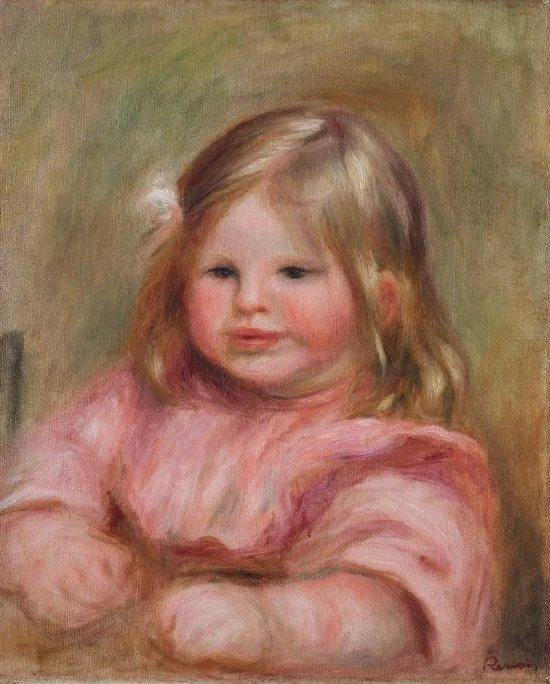 Coco sur un fond rose - Pierre-Auguste Renoir