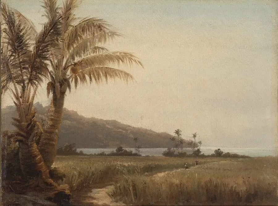 Cocotiers au bord de la mer - Camille Pissarro