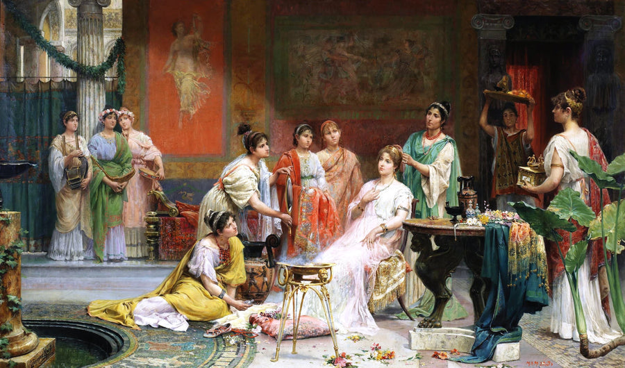 Coiffeuse de dame romaine - Juan Jiménez Martín