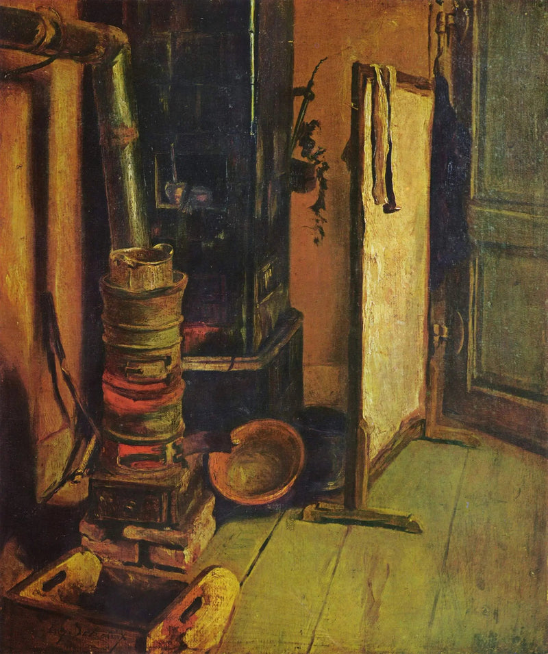 Coin d'atelier. Le Poêle - Eugène Delacroix