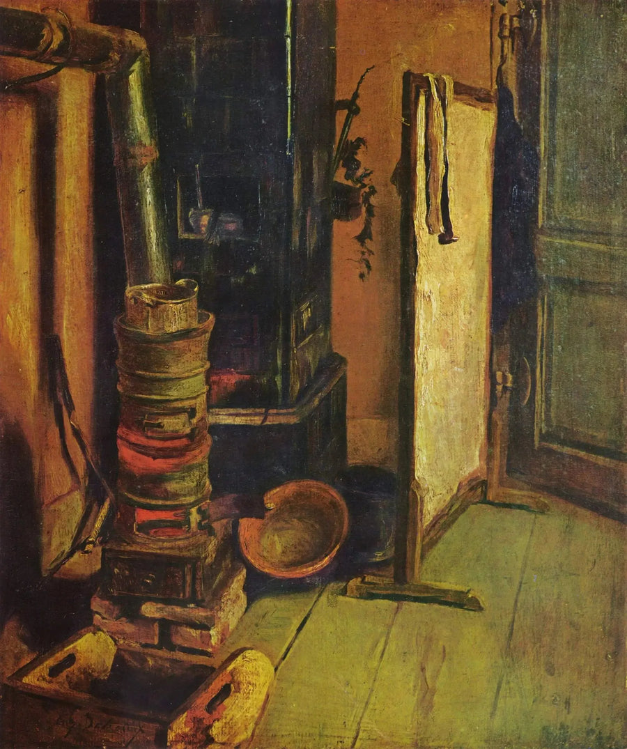 Coin d'atelier. Le Poêle - Eugène Delacroix