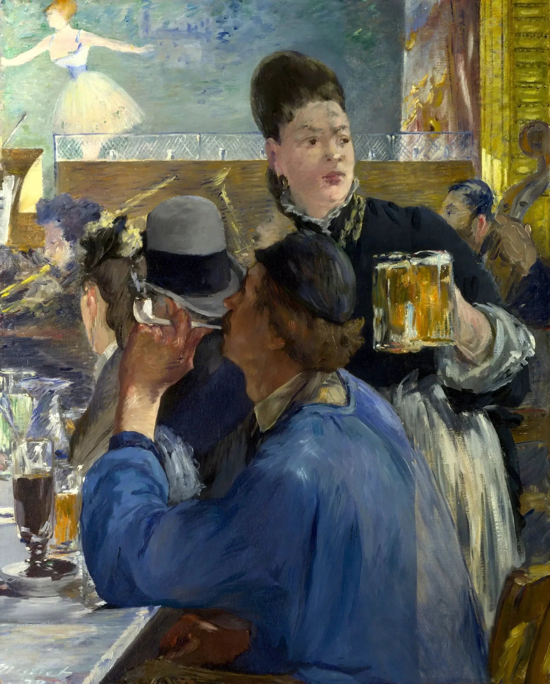Coin de café-concert - Édouard Manet image 1 copie de tableau peinte à la main