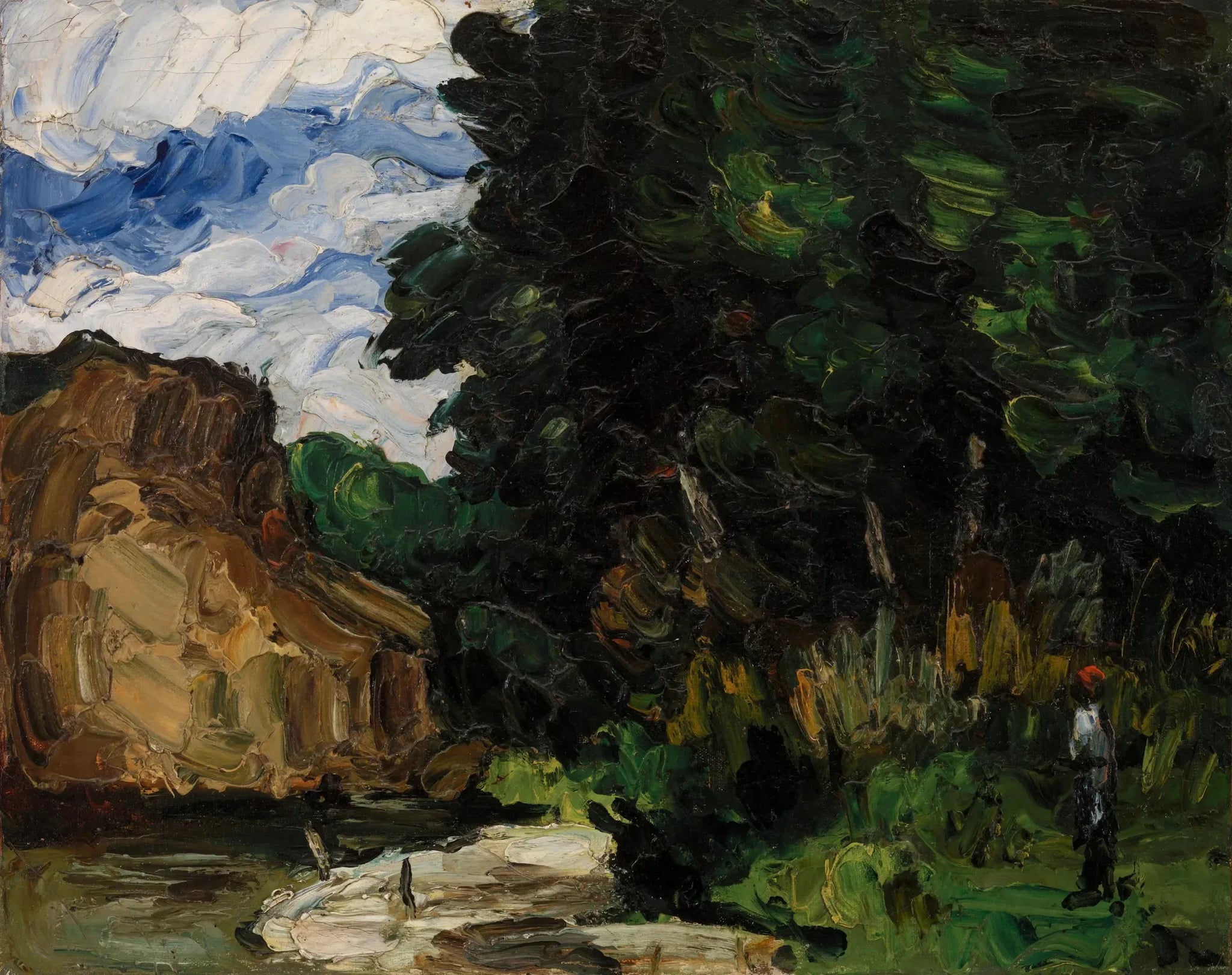 Coin de rivière - Paul Cézanne image 1 tableau peint à l’huile sur toile
