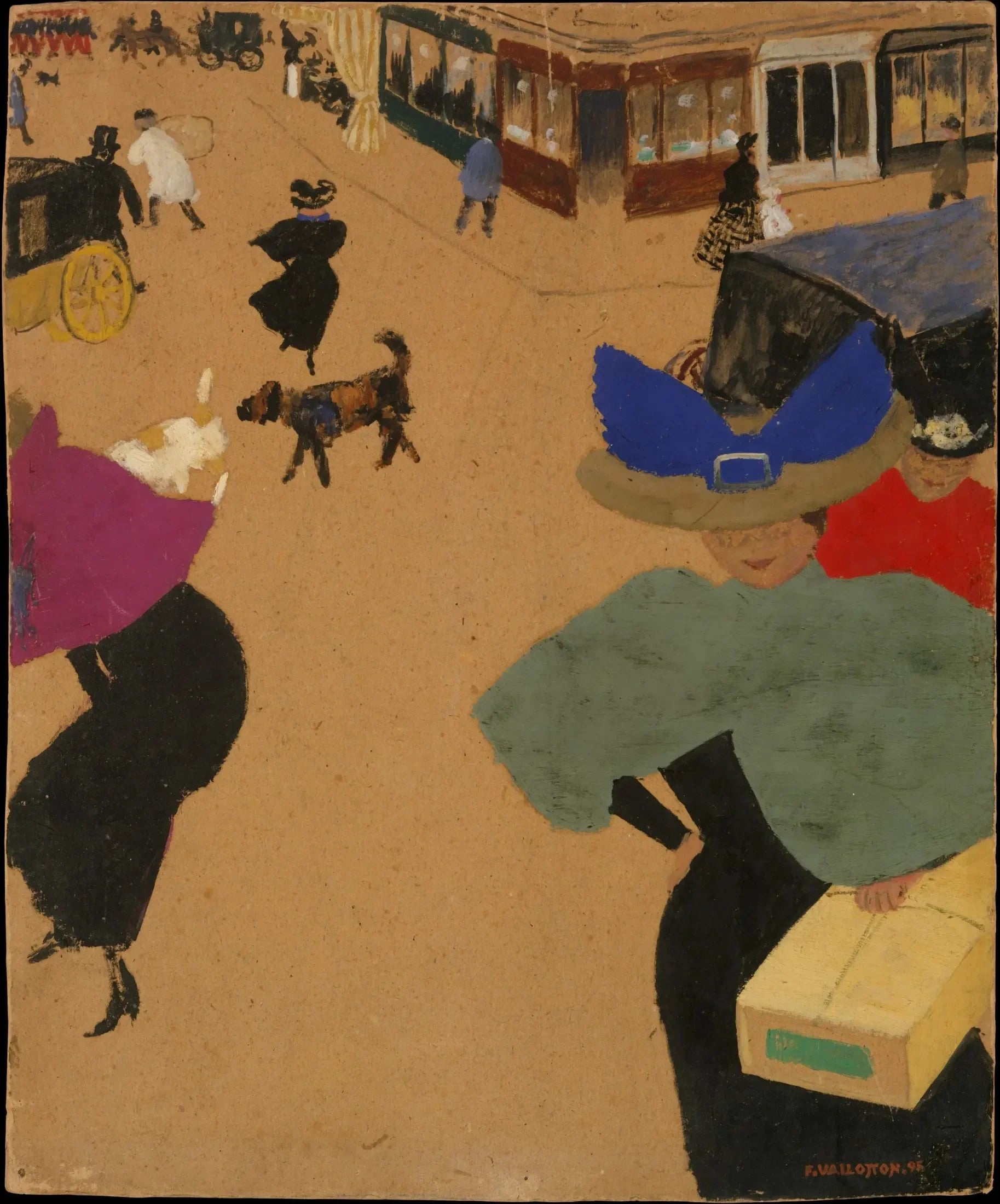 Coin de rue à Paris - Félix Vallotton image 1 reproduction artisanale de tableau