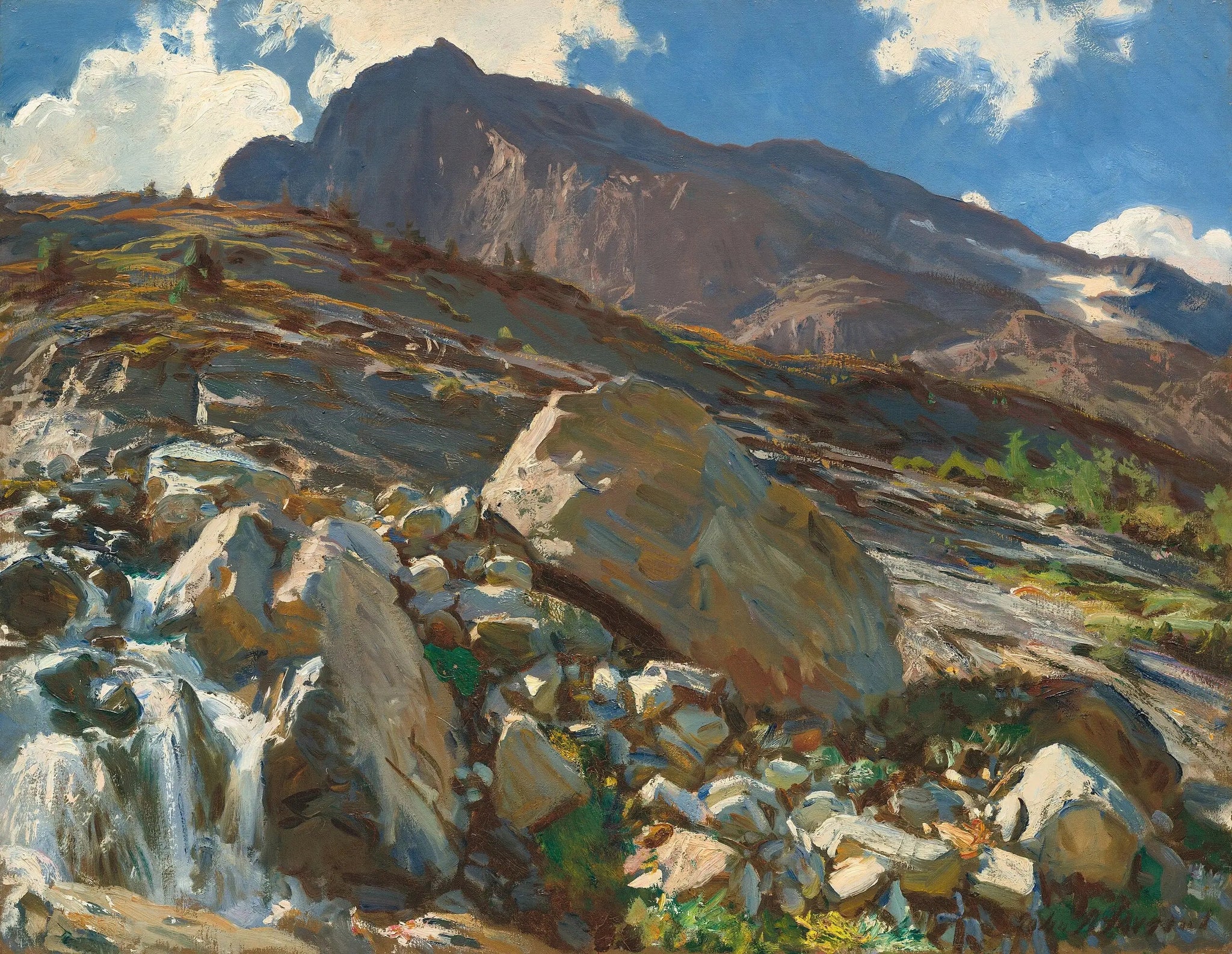 Col du Simplon - John Singer Sargent image 1 copie peinte à la main à l’huile