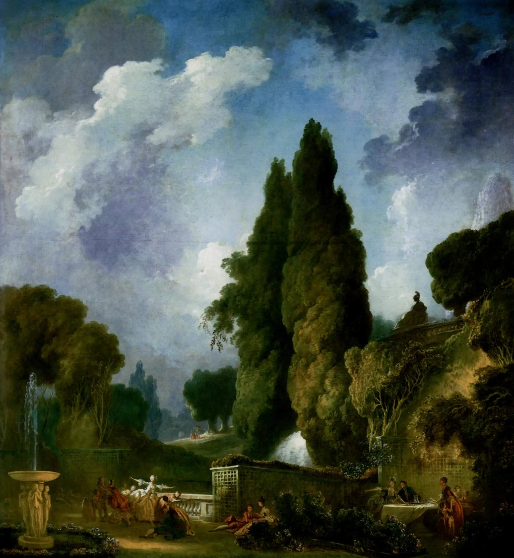 Colin-maillard - Jean-Honoré Fragonard image 1 copie peinte à la main à l’huile