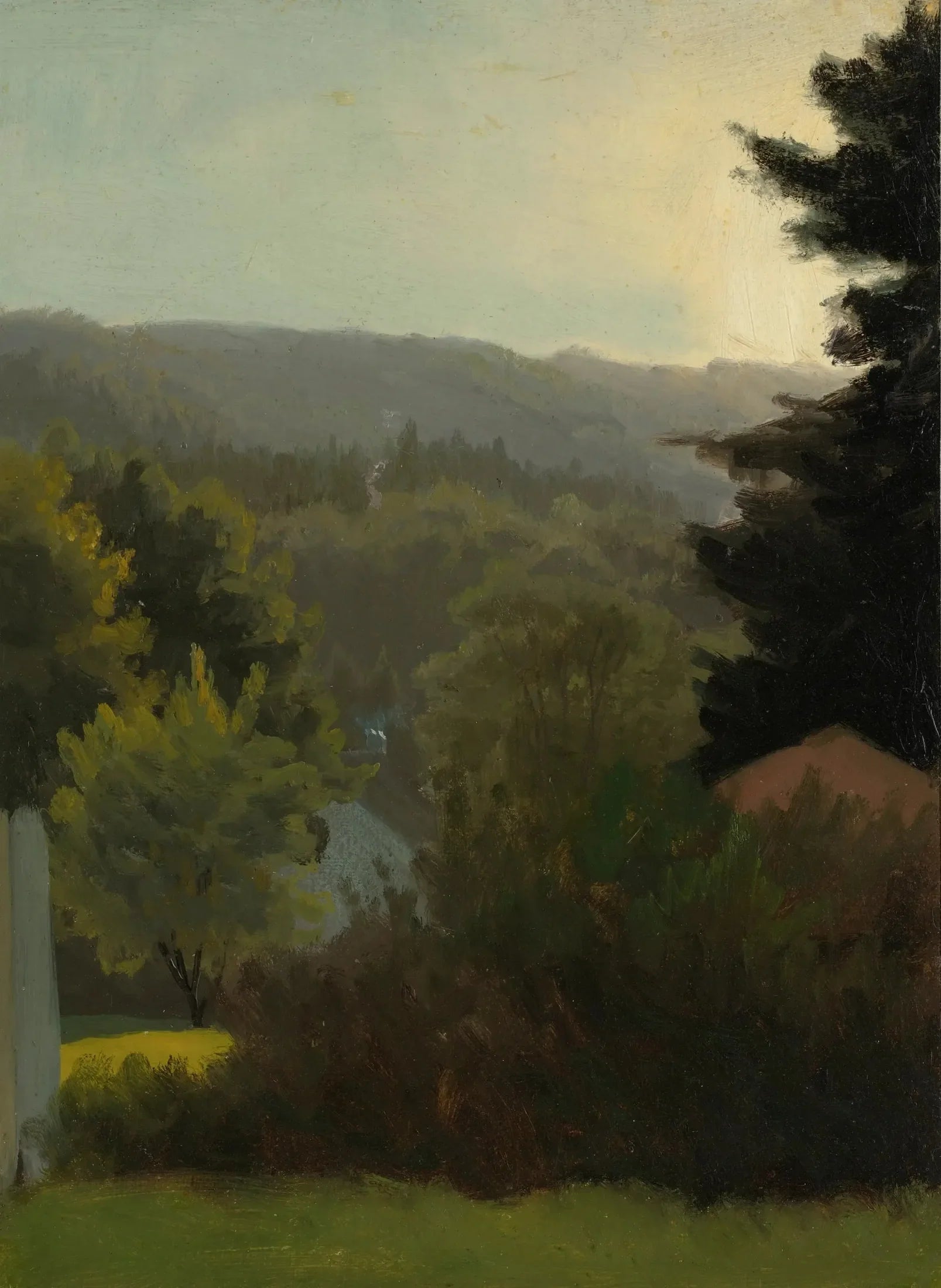 Collines boisées - Albert Bierstadt image 1 tableau peint à l’huile sur toile