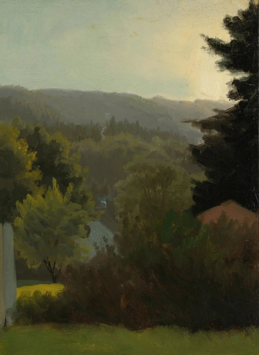 Collines boisées - Albert Bierstadt