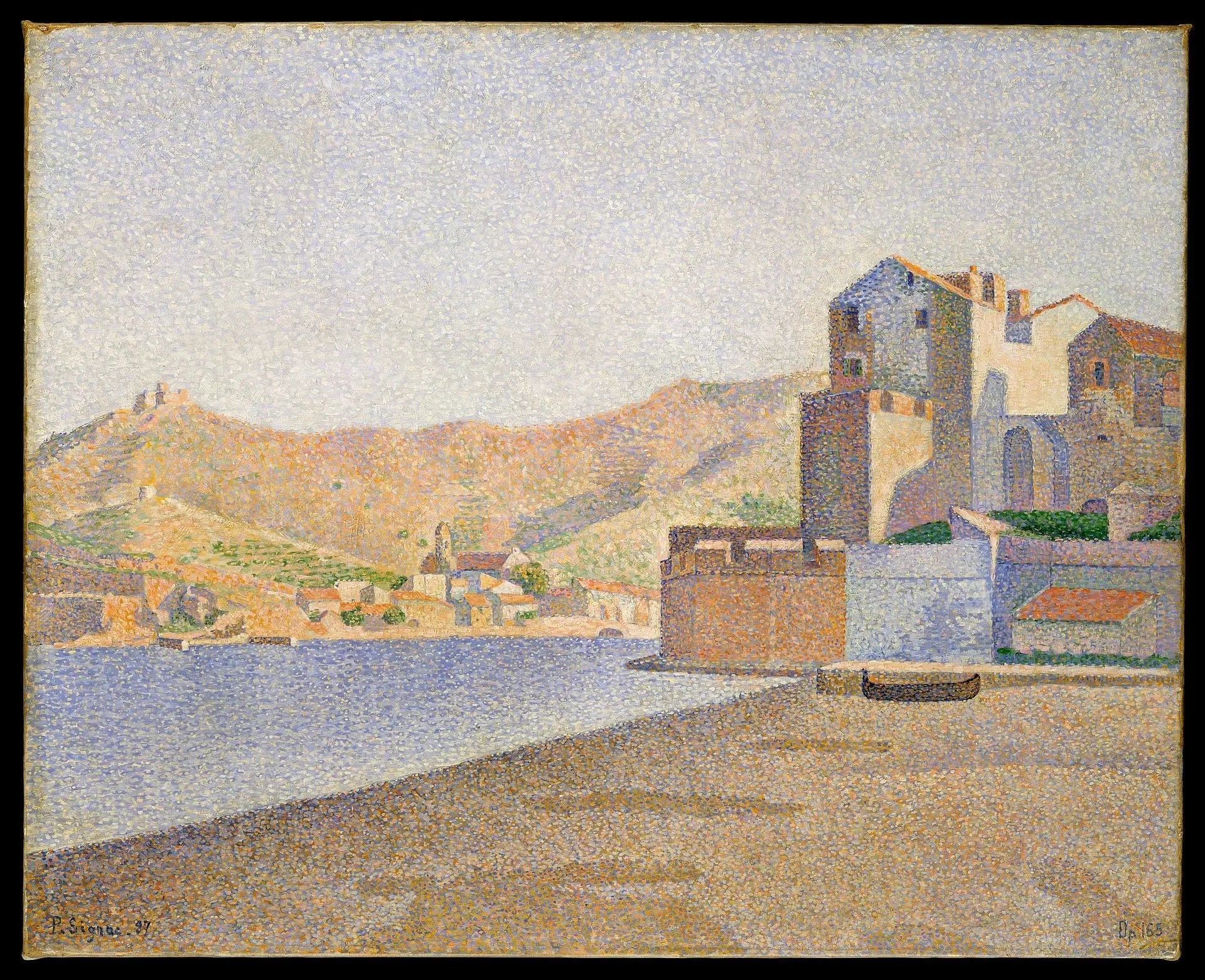 Collioure. La Plage de la ville. Opus 165 - Paul Signac image 1 copie peinte à la main à l’huile