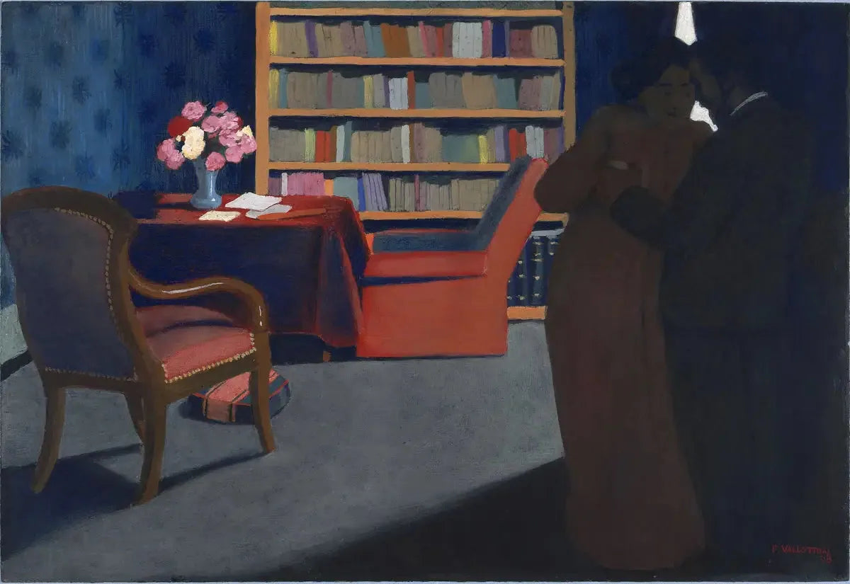 Colloque sentimental - Félix Vallotton image 1 tableau peint à l’huile sur toile