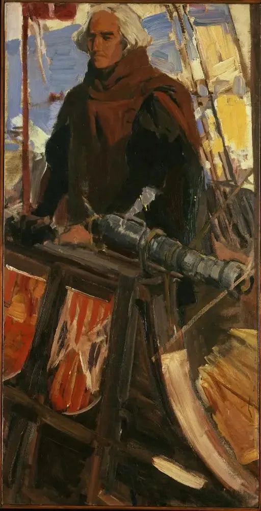 Colomb quittant Palos (Au Gunwhale, avec Falconet) - Joaquín Sorolla