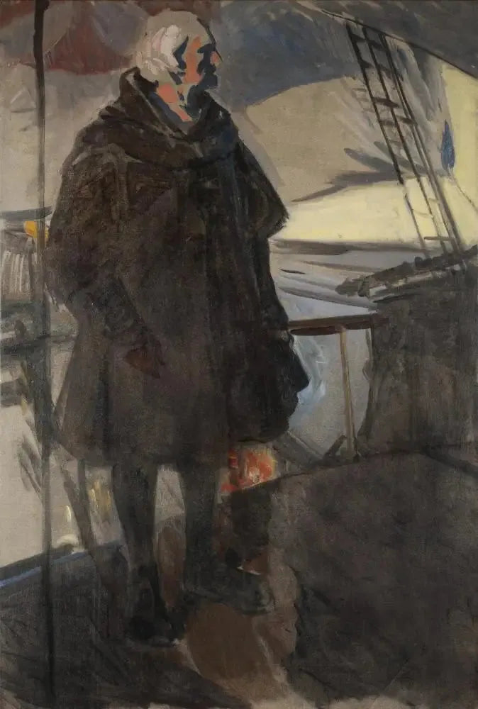 Colomb quittant Palos (profil à droite, face à la poupe) - Joaquín Sorolla