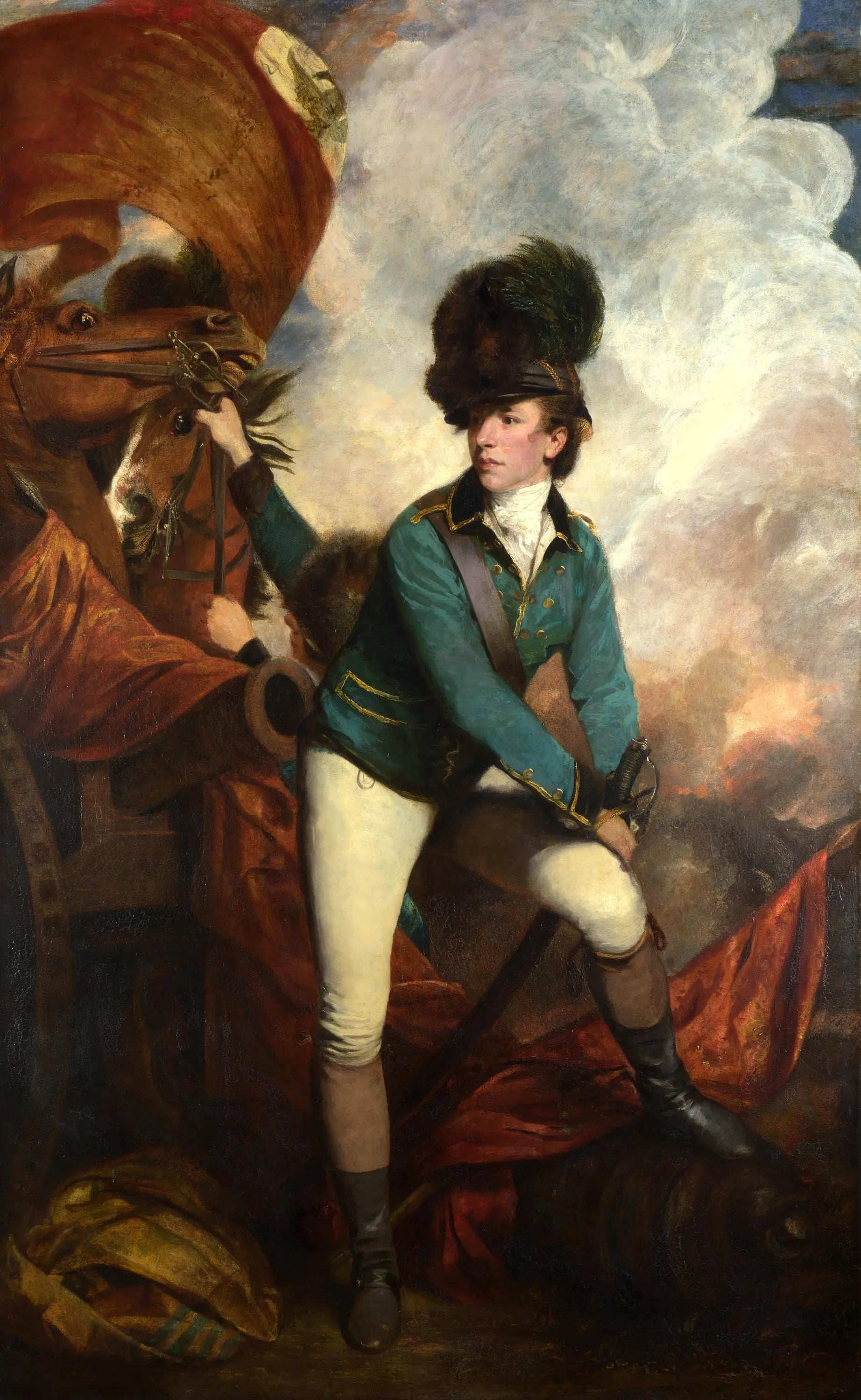 Colonel Tarleton - Joshua Reynolds image 1 copie peinte à la main à l’huile