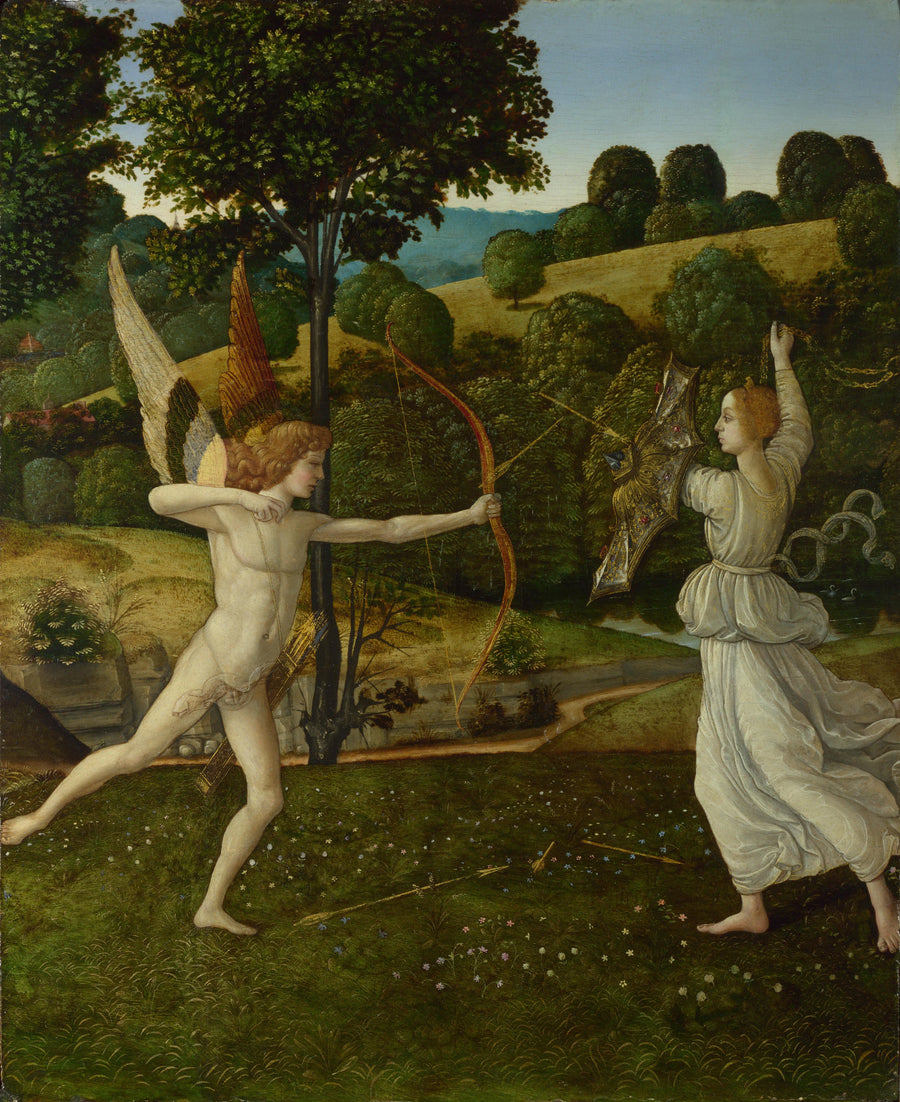 Le combat de l'amour et de la chasteté - Gherardo di Giovanni del Fora