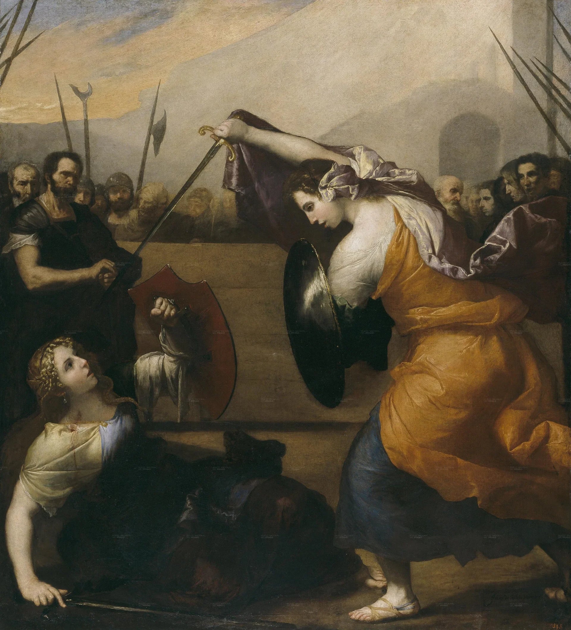 Combat de femmes - Jusepe de Ribera image 1 reproduction artisanale de tableau