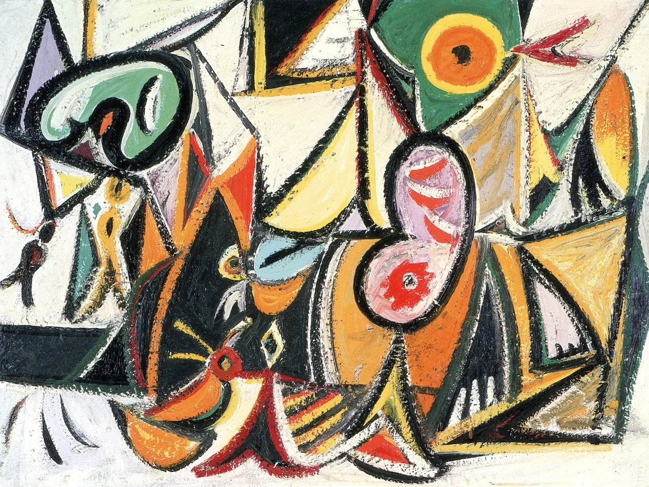 Combat énigmatique - Arshile Gorky image 1 tableau peint à l’huile sur toile