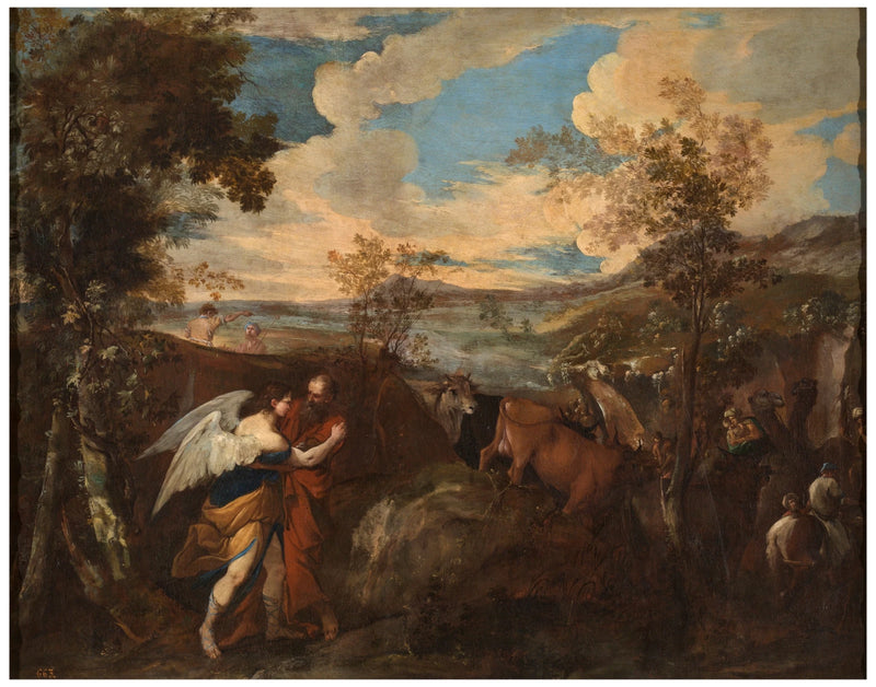 Le combat de Jacob avec l'ange - Andrea di Leone