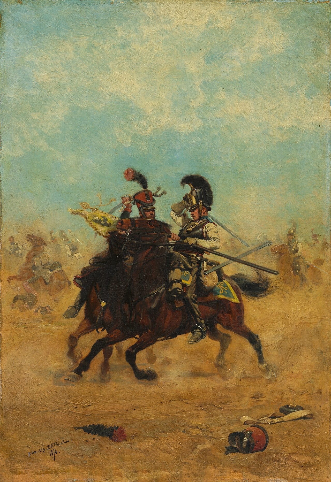 Combat pour les couleurs - Édouard Detaille image 1 reproduction réalisée par Alpha Reproduction