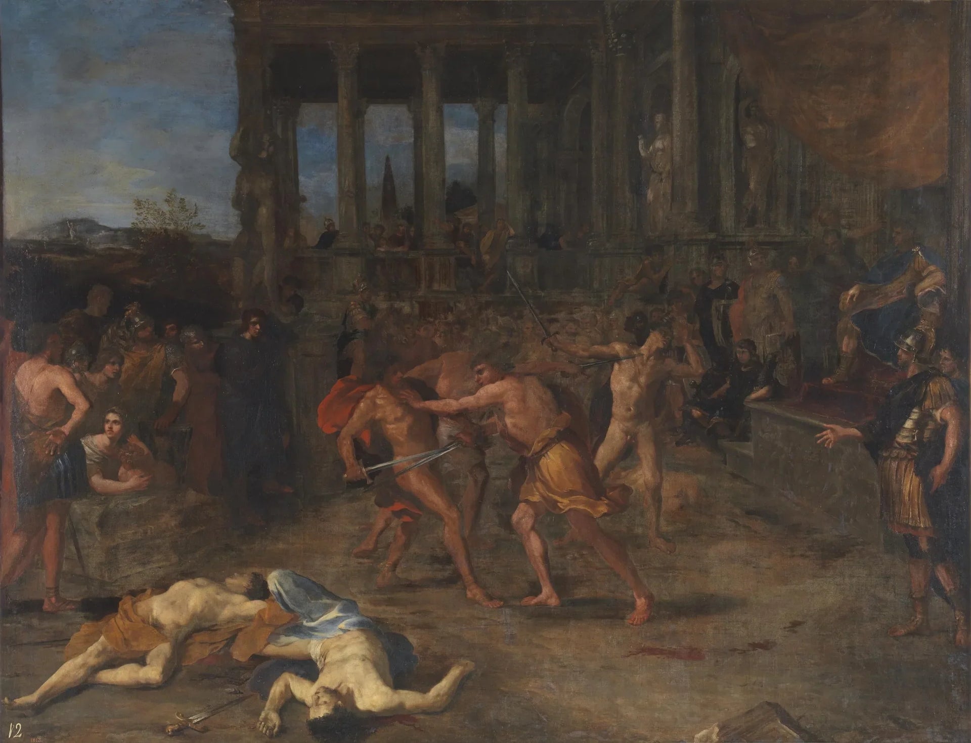 Combats de gladiateurs - Giovanni Lanfranco image 1 tableau peint à l’huile sur toile