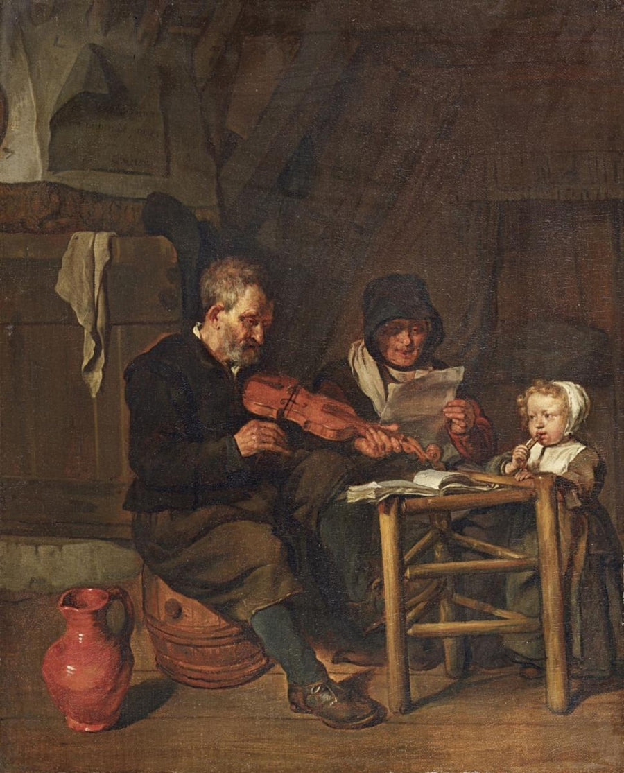 Comme chantent les anciens, ainsi jouent les jeunes - Gabriel Metsu