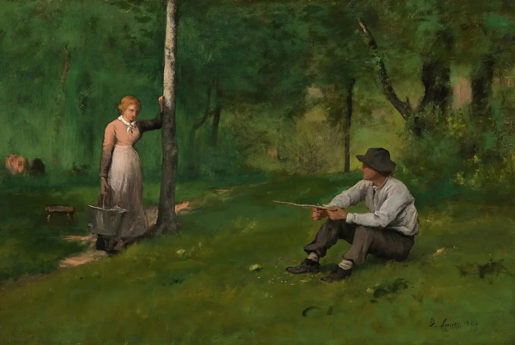 Commémoration - George Inness image 1 reproduction de peinture à l’huile
