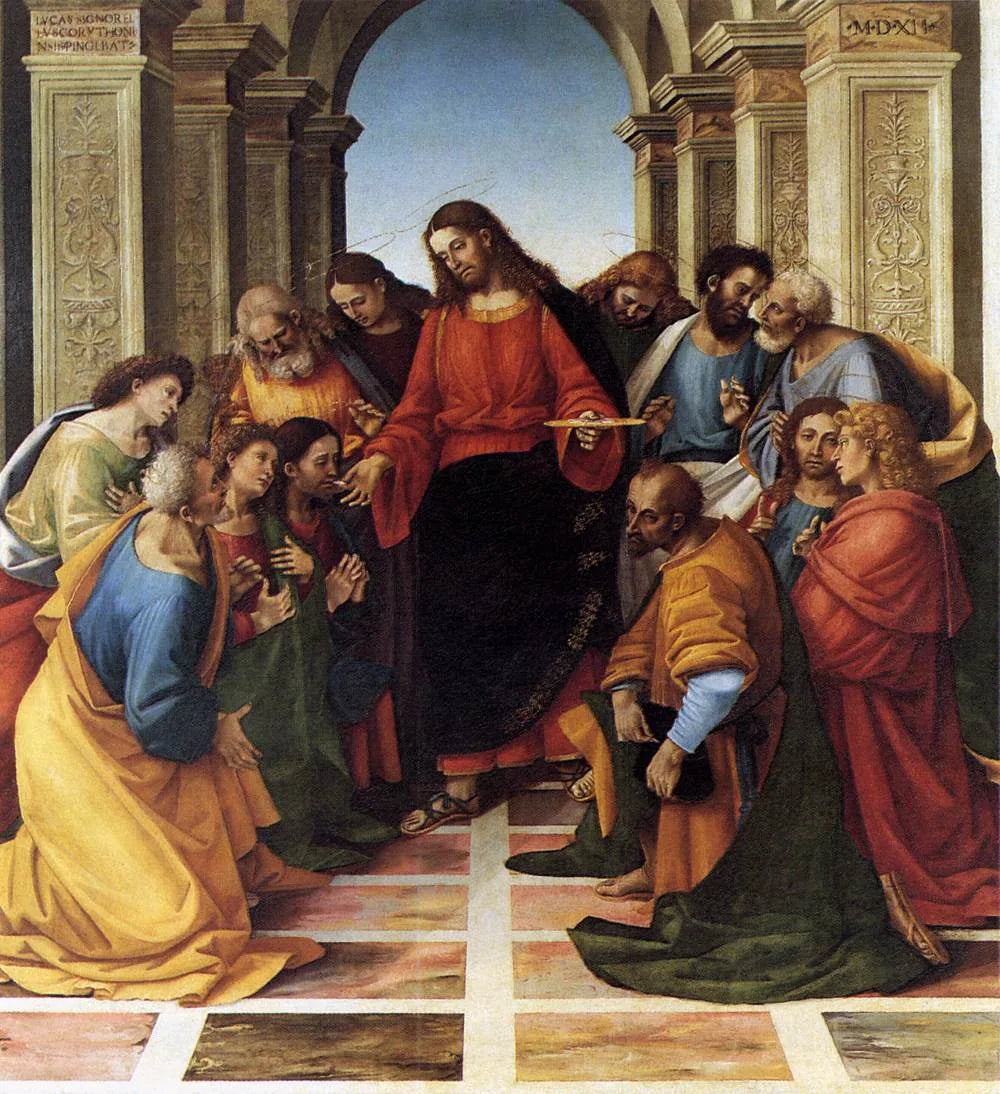 Communion des Apôtres - Luca Signorelli image 1 reproduction artisanale de tableau