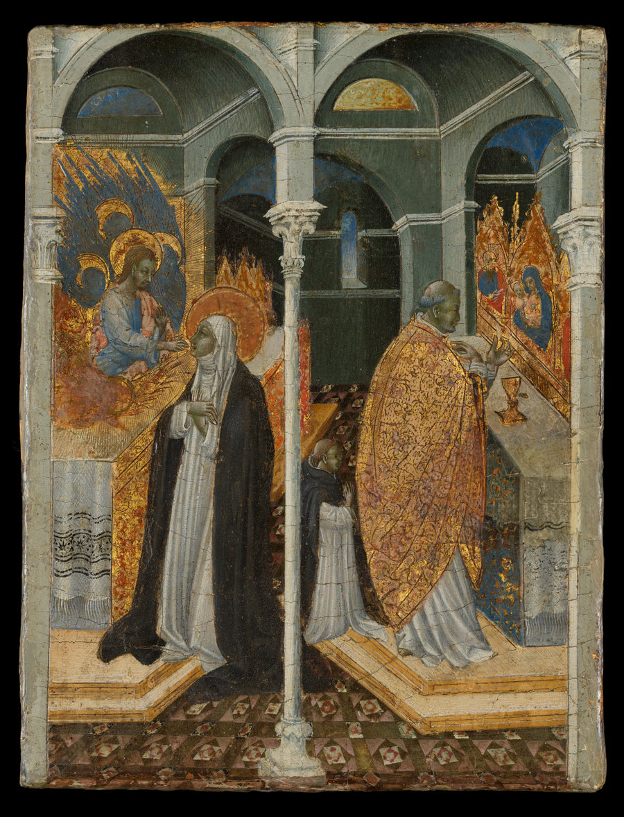 La Communion miraculeuse de sainte Catherine de Sienne - Giovanni di Paolo (Giovanni di Paolo di Grazia)