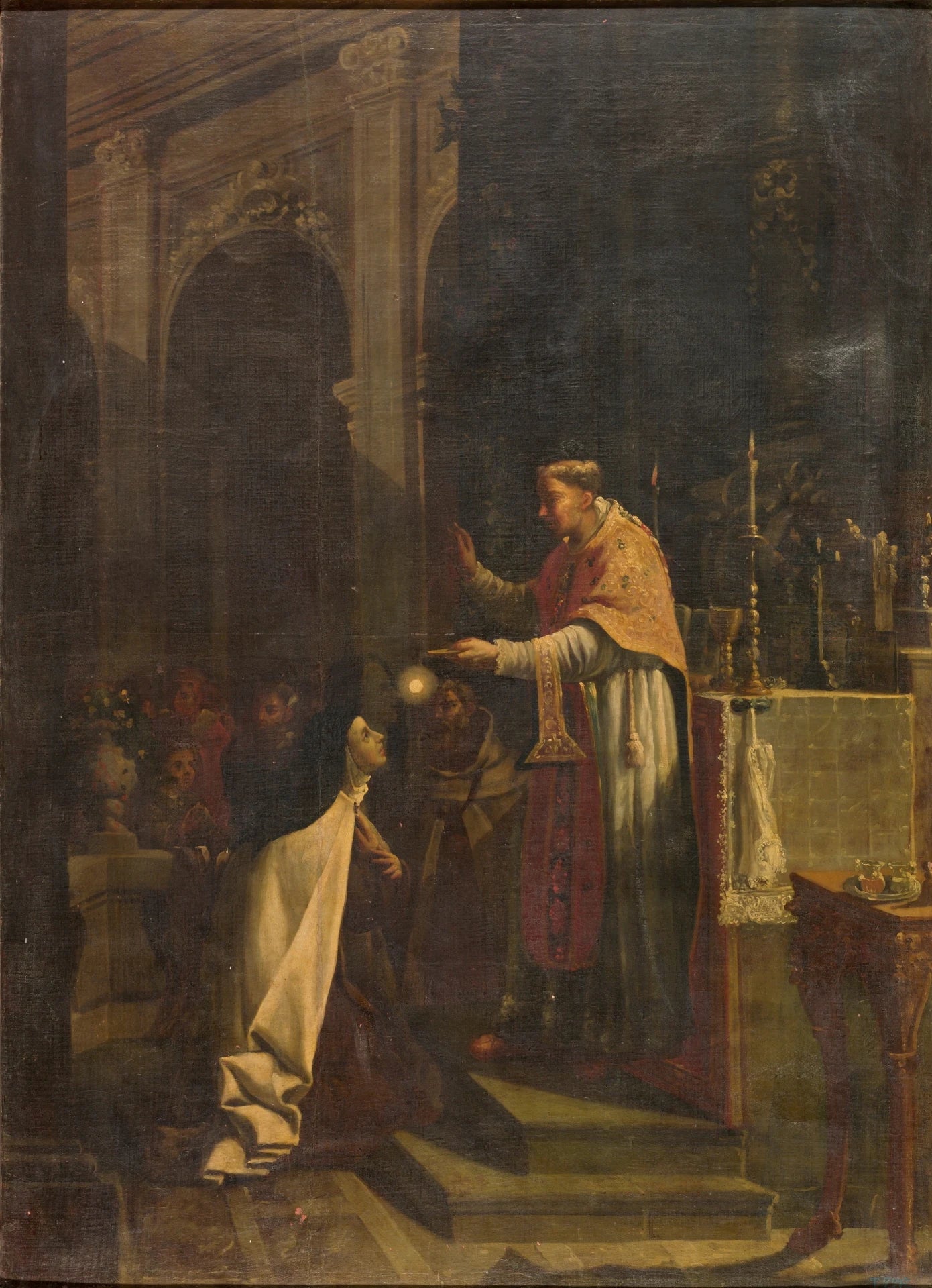 Communion d'une sainte carmélite - Artiste inconnu