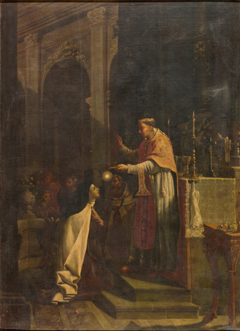 Communion d'une sainte carmélite - Artiste inconnu
