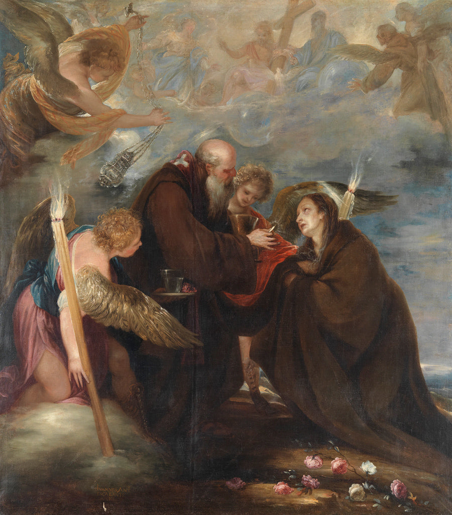 Communion de Sainte Rose de Viterbe - Juan Antonio de Frías y Escalante