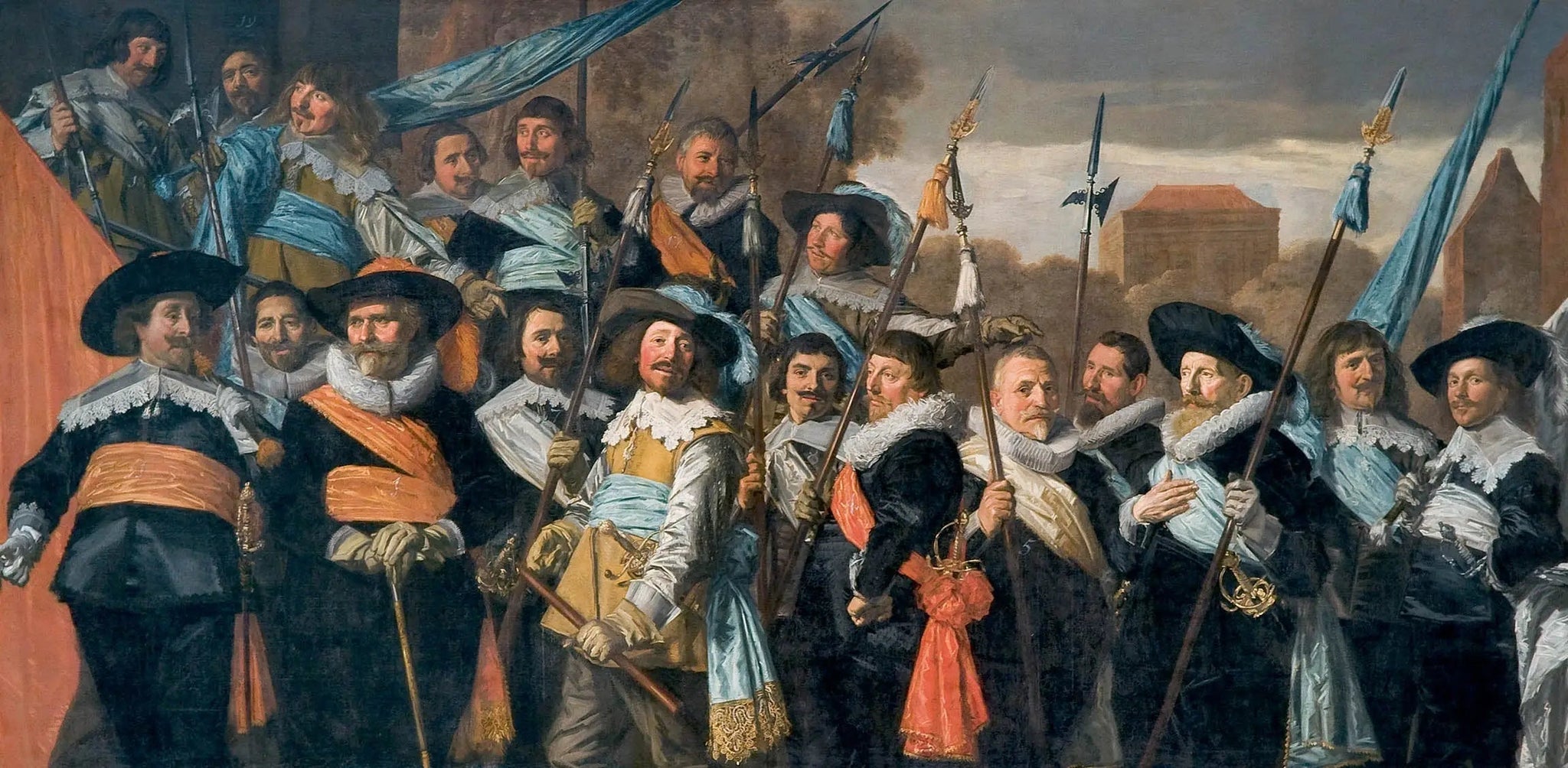 compagnie de la milice bourgeoise des mousquetaires de Haarlem 1639 - Frans Hals image 1 reproduction d’œuvre d’art à l’huile