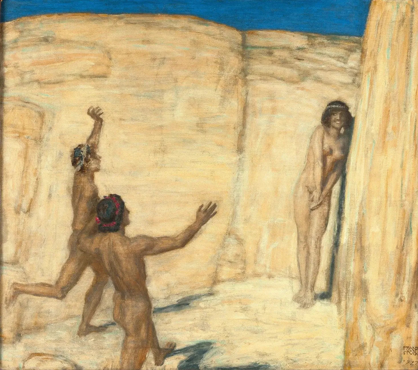 Compétition - Franz Von Stuck image 1 reproduction artisanale de tableau