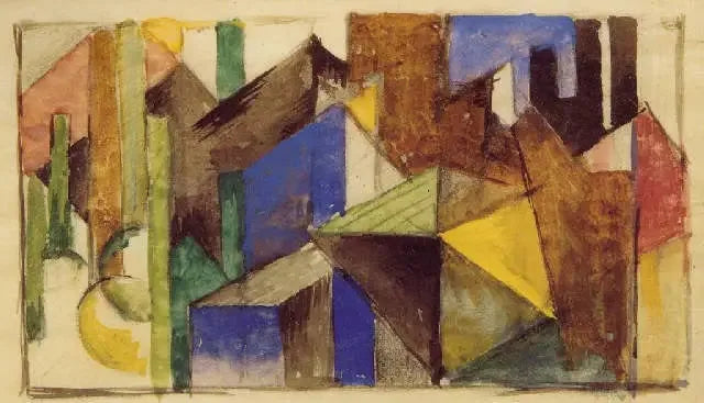 Composition abstraite - Franz Marc