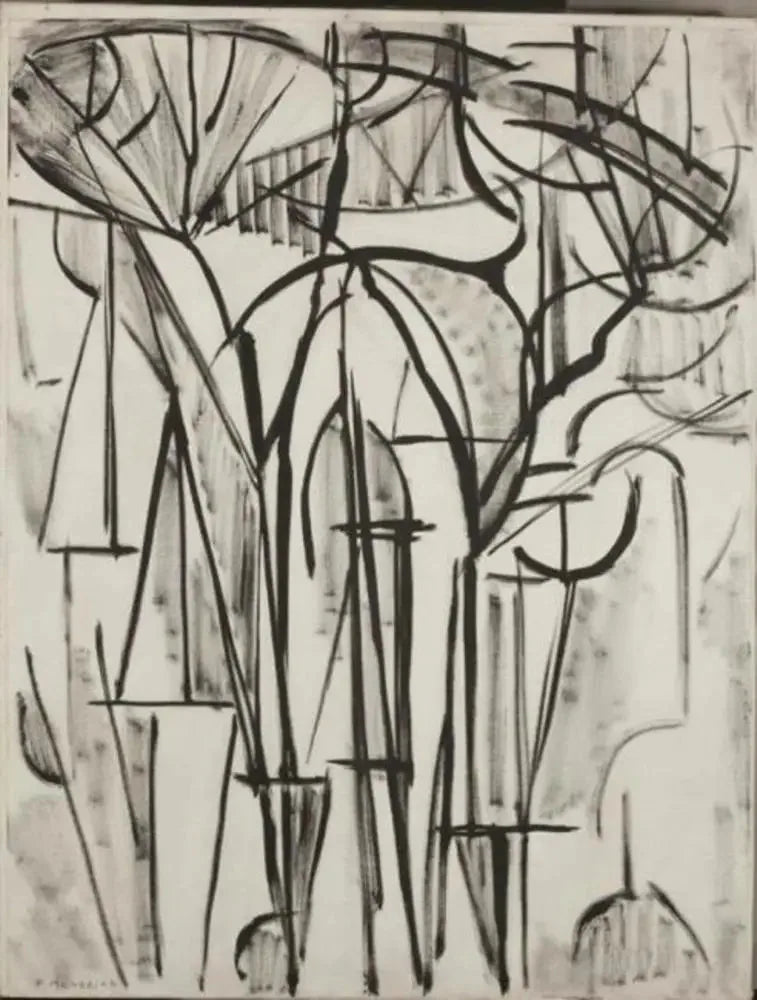 Composition arbres 1 (inachevé) - Piet Mondrian